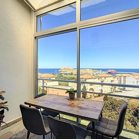 LʼÎle-Rousse Tres Beau Duplex Vue Panoramique Mer, Proche Plage מראה חיצוני תמונה